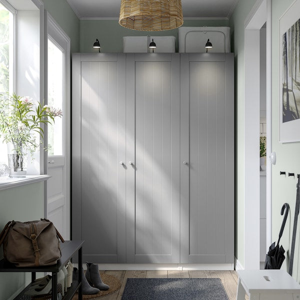 PAX / GULLABERG - Wardrobe combination, white/grey,150x60x201 cm