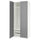PAX / GULLABERG wardrobe combination, white/grey, 100x60x236 cm