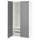 PAX / GULLABERG wardrobe combination, white/grey, 100x60x201 cm