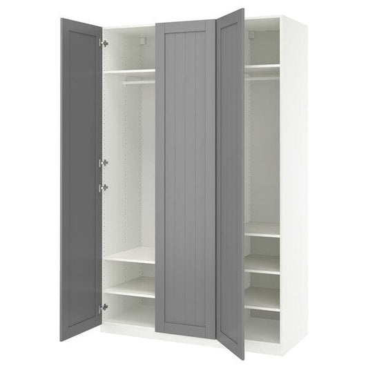 Ikea PAX / GULLABERG - Wardrobe combination, white/grey,150x60x236 cm