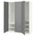 PAX / GULLABERG - Wardrobe combination, white/grey,150x60x201 cm