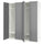 PAX / GULLABERG - Wardrobe combination, white/grey,200x60x236 cm