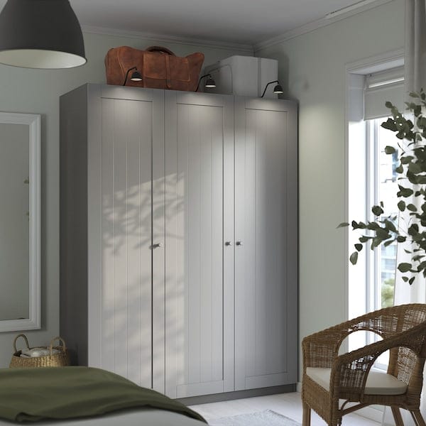Ikea PAX / GULLABERG - Wardrobe combination, dark gray/dark gray,150x60x201 cm