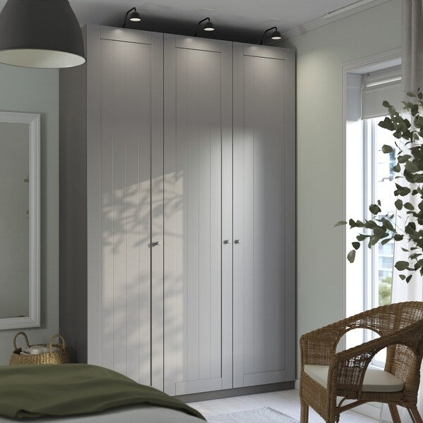 PAX / GULLABERG - Wardrobe combination, dark gray/dark gray,150x60x236 cm