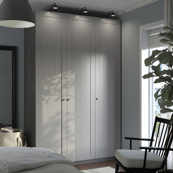 PAX / GULLABERG - Wardrobe combination, dark gray/dark gray,150x60x236 cm