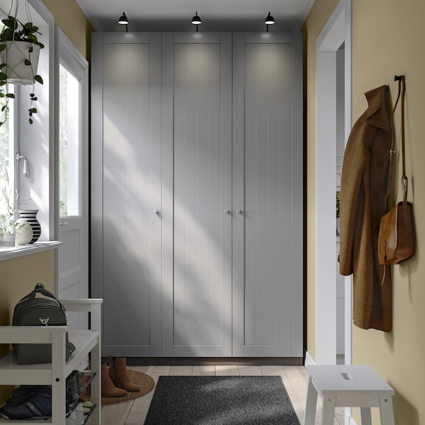 PAX / GULLABERG - Wardrobe combination, dark gray/dark gray,150x60x236 cm