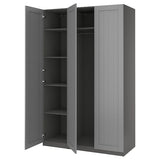 PAX / GULLABERG wardrobe combination, dark grey/dark grey, 150x60x236 cm