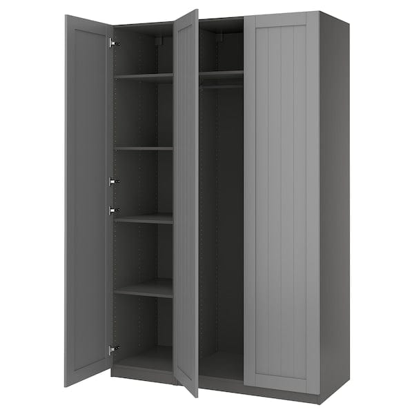 Ikea PAX / GULLABERG - Wardrobe combination, dark gray/dark gray,150x60x236 cm