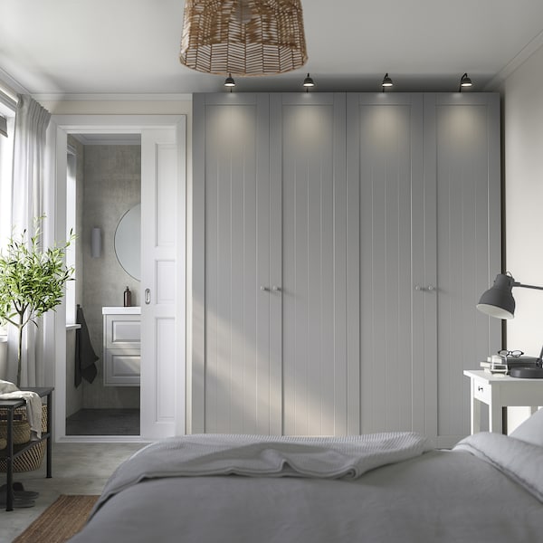 PAX / GULLABERG - Wardrobe combination, dark gray/grey,200x60x236 cm