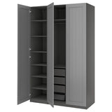 PAX / GULLABERG wardrobe combination, dark grey/grey, 150x60x236 cm