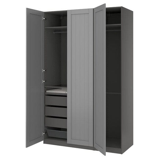 Ikea PAX / GULLABERG - Wardrobe combination, dark gray/grey,150x60x236 cm