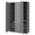 PAX / GULLABERG - Wardrobe combination, dark gray/grey,150x60x236 cm