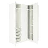 PAX / GULLABERG corner wardrobe, white/white, 161/111x236 cm