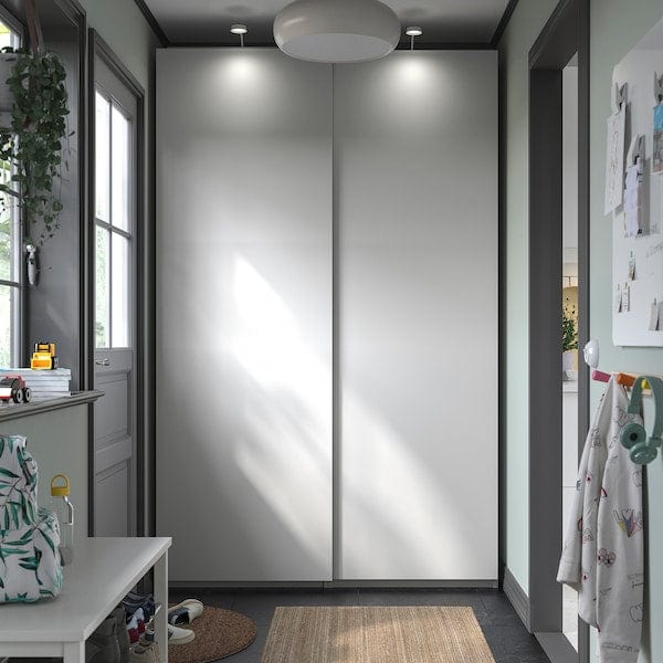 Ikea PAX / HASVIK - Wardrobe combination, white/white,150x44x236 cm