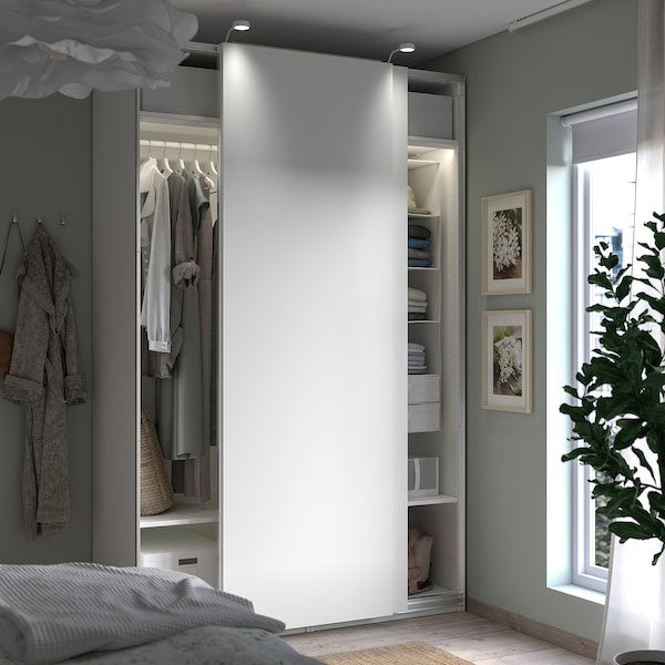 PAX / HASVIK - Wardrobe combination, white/white,150x66x236 cm