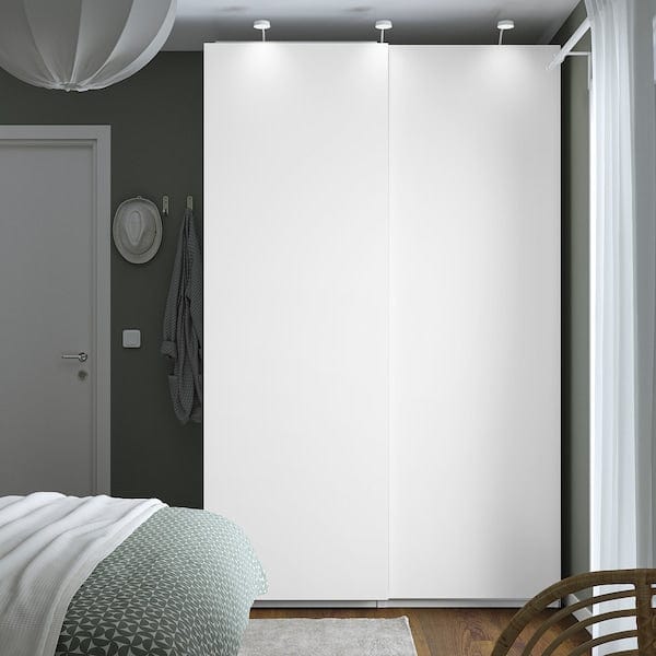Ikea PAX / HASVIK - Wardrobe combination, white/white,150x66x236 cm