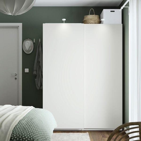 Ikea PAX / HASVIK - Wardrobe combination, white/white,150x66x201 cm