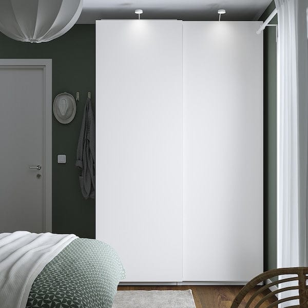Ikea PAX / HASVIK - Wardrobe combination, white/white,150x66x236 cm