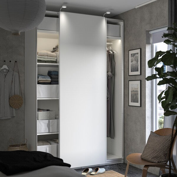 PAX / HASVIK - Wardrobe, white/white,150x66x236 cm