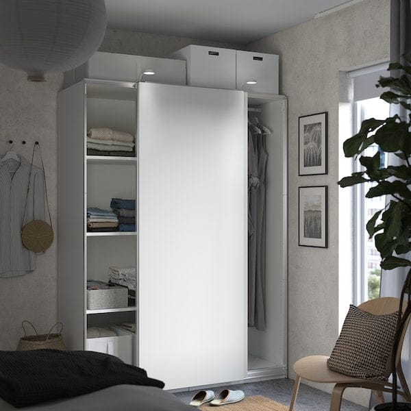 Ikea PAX / HASVIK - Wardrobe, white/white,150x66x201 cm