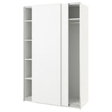 PAX / HASVIK wardrobe, white/white, 150x66x236 cm