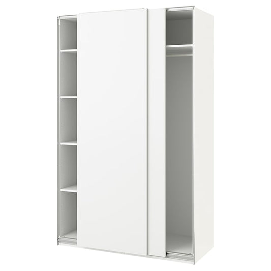 PAX / HASVIK - Wardrobe, white/white,150x66x236 cm