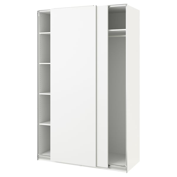 PAX / HASVIK wardrobe, white/white, 150x66x236 cm