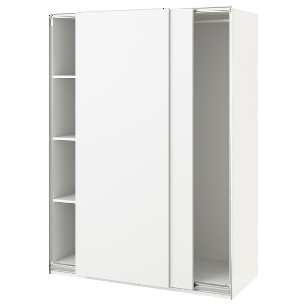 PAX / HASVIK - Wardrobe, white/white,150x66x201 cm