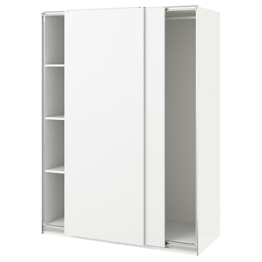 Ikea PAX / HASVIK - Wardrobe, white/white,150x66x201 cm