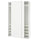 PAX / HASVIK wardrobe with sliding doors, white/white, 150x43x236 cm