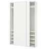 PAX / HASVIK wardrobe with sliding doors, white/white, 150x43x236 cm