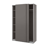 PAX / HASVIK wardrobe, dark grey/dark grey, 150x66x236 cm