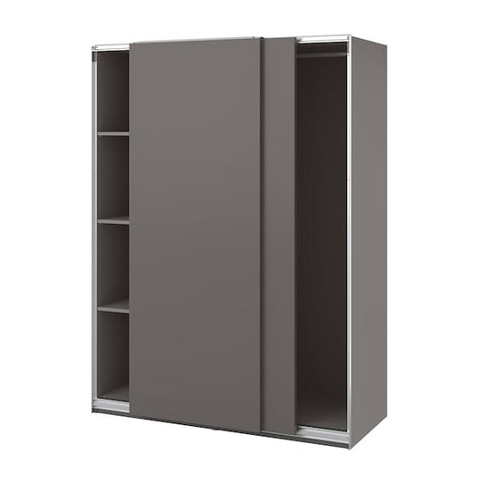 Ikea PAX / HASVIK - Wardrobe, dark grey/dark grey,150x66x201 cm