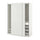 PAX / HOKKSUND - Wardrobe combination, white/glossy light grey,150x66x201 cm