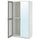 PAX / KAMMARTORP - Wardrobe combination, white/glass mirror,100x60x201 cm