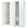 PAX / KAMMARTORP/GULLABERG - Wardrobe combination, white/glass mirror white,200x60x236 cm