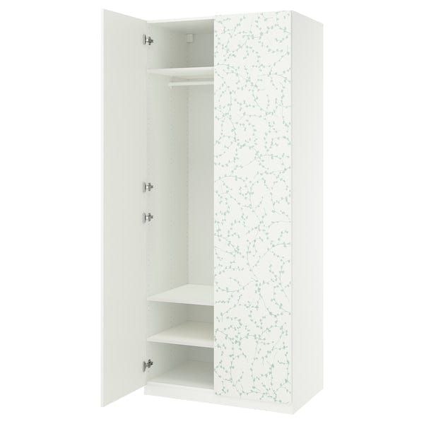 PAX / LINNABERG - Wardrobe combination, white/fantasy,100x60x236 cm