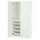 PAX / LINNABERG - Wardrobe combination, white/fantasy,100x60x201 cm