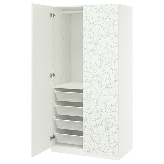 Ikea PAX / LINNABERG - Wardrobe combination, white/fantasy,100x60x201 cm