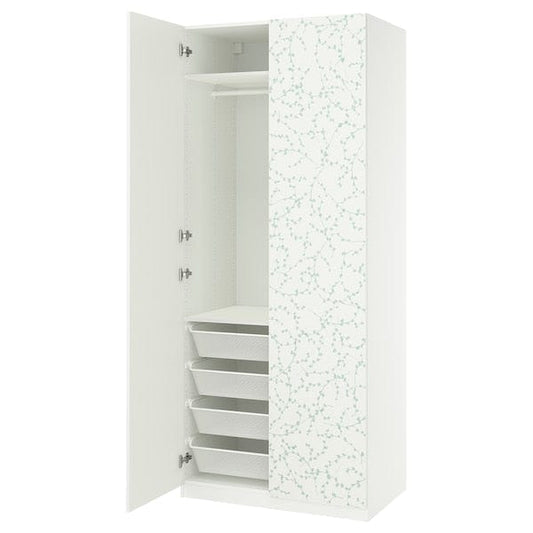 Ikea PAX / LINNABERG - Wardrobe combination, white/fantasy,100x60x236 cm
