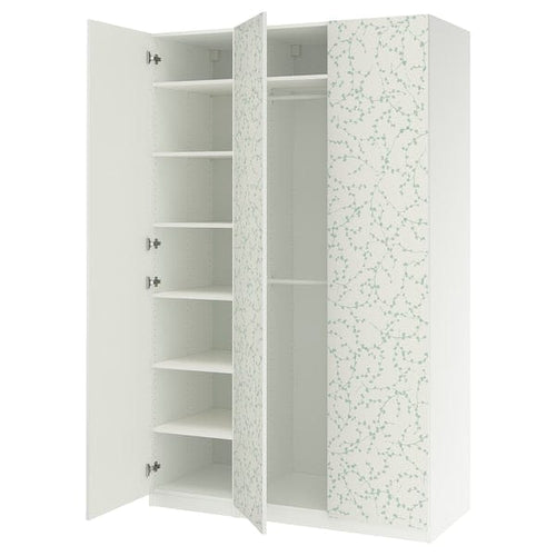 PAX / LINNABERG - Wardrobe combination, white/fantasy,150x58x236 cm