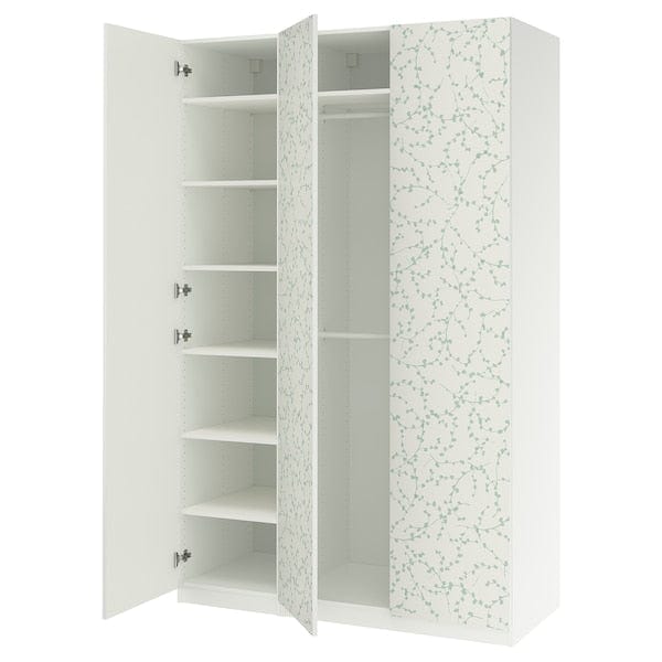 PAX / LINNABERG - Wardrobe combination, white/fantasy,150x58x236 cm