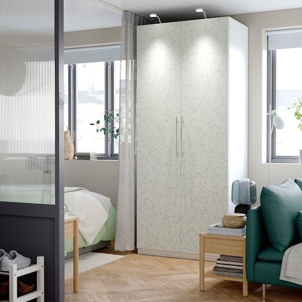 Ikea PAX / LINNABERG - Wardrobe combination, white/fantasy,100x60x236 cm