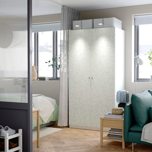Ikea PAX / LINNABERG - Wardrobe combination, white/fantasy,100x60x201 cm