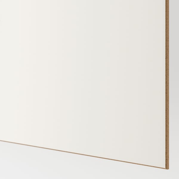 PAX / MEHAMN - Wardrobe combination, double-sided white/white oak effect with white stain,200x44x236 cm