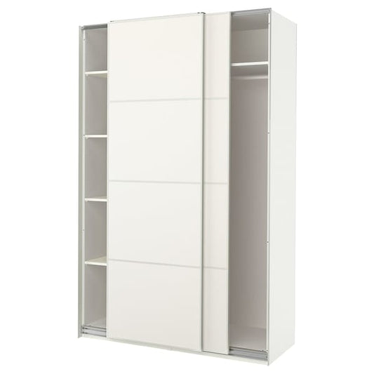 Ikea PAX / MEHAMN - Wardrobe, white/double-face white,150x66x236 cm