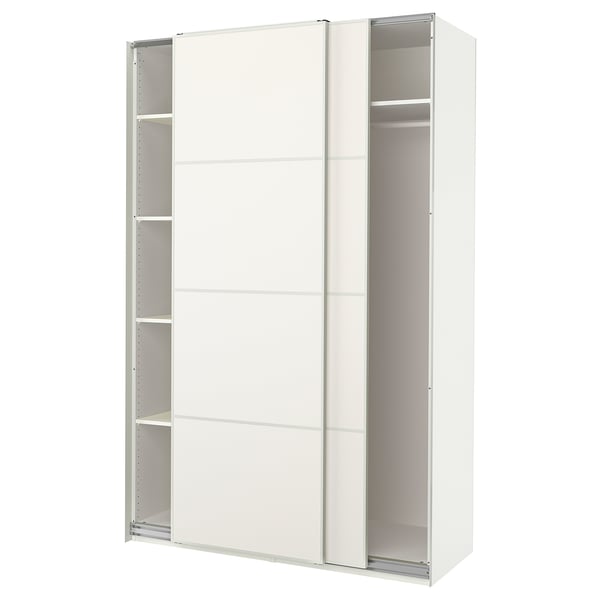 PAX / MEHAMN - Wardrobe, white/double-face white,150x66x236 cm
