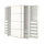 PAX / MEHAMN - Wardrobe, white/double-face white,250x66x201 cm