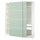 PAX / MEHAMN - Wardrobe with sliding doors, white/double-face light green,200x66x236 cm