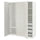 PAX / MISTUDDEN - Wardrobe combination, white/grey patterned,150x60x201 cm